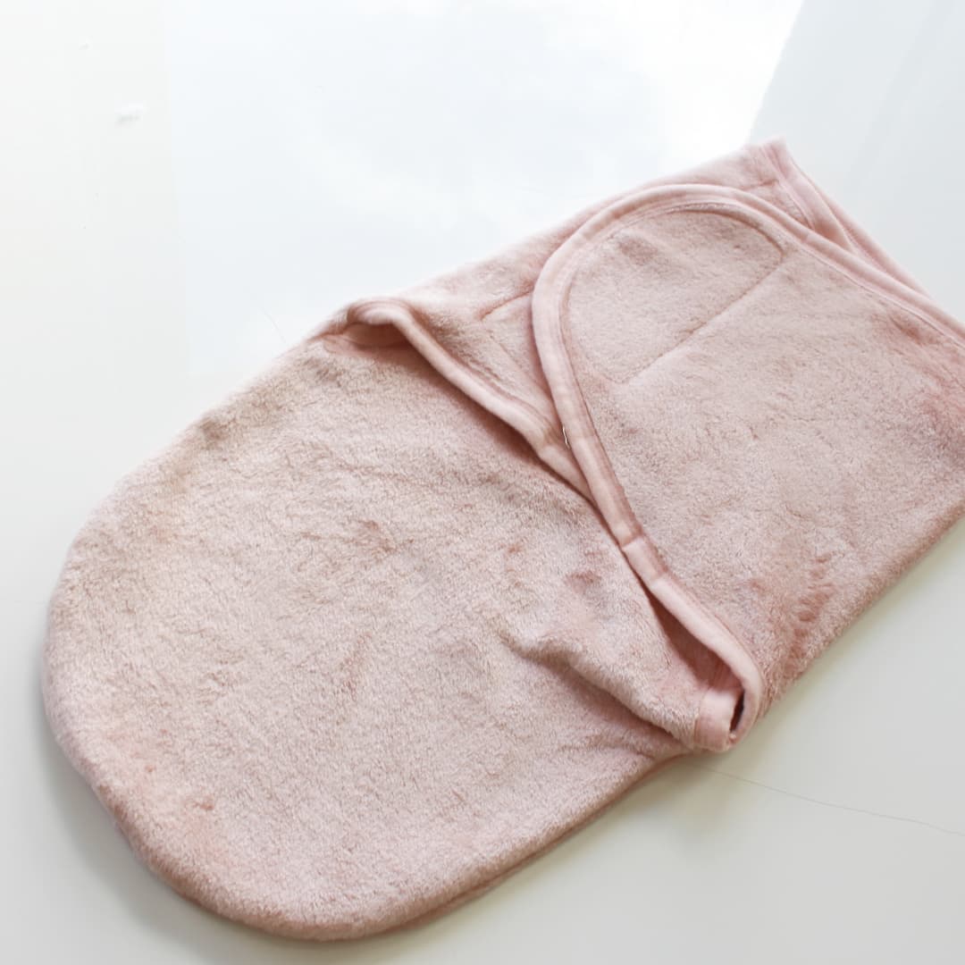 BabyO fuzzy blanket swaddle wrap