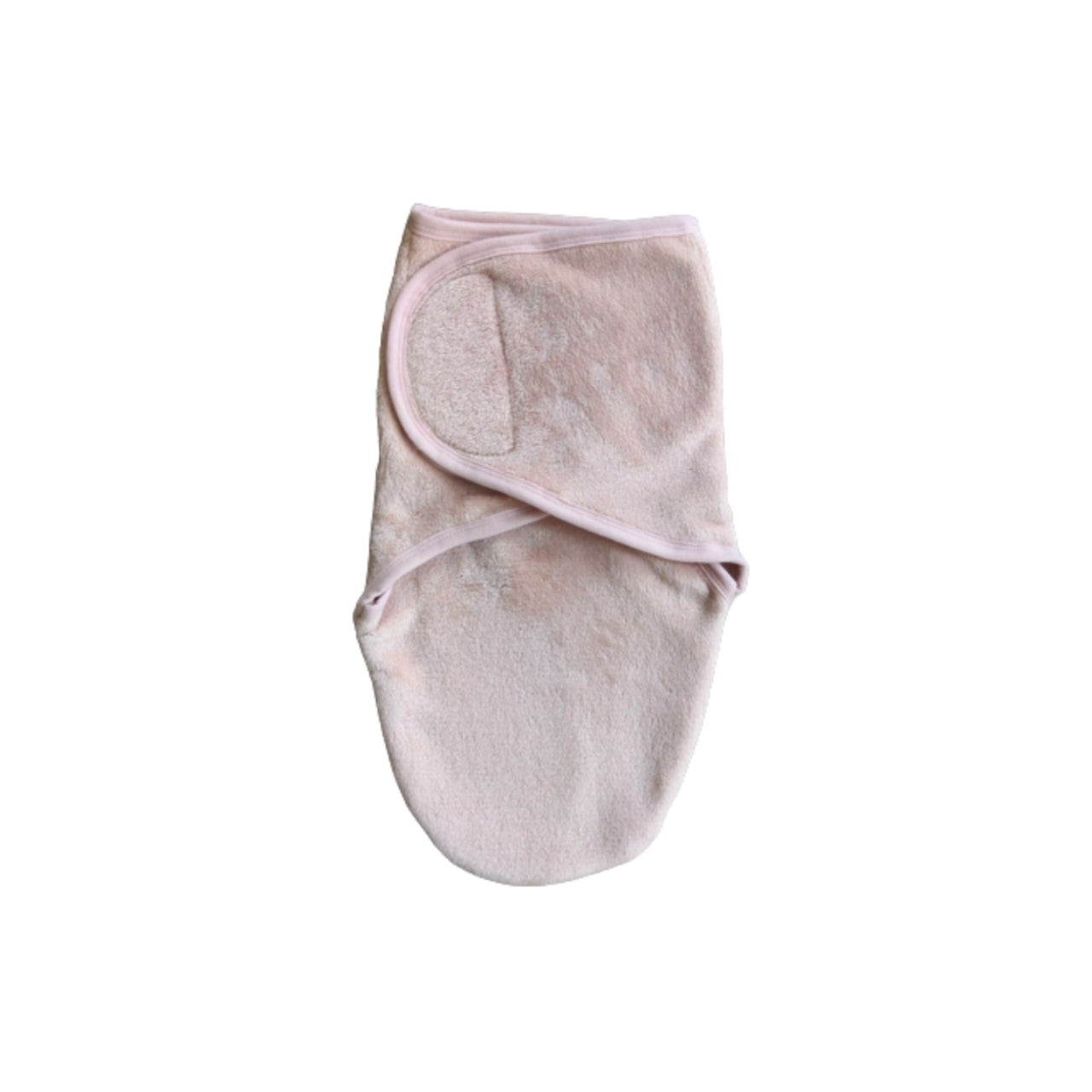 Fuzzy Swaddle wrap blanket with fuzzy pacifier holder set