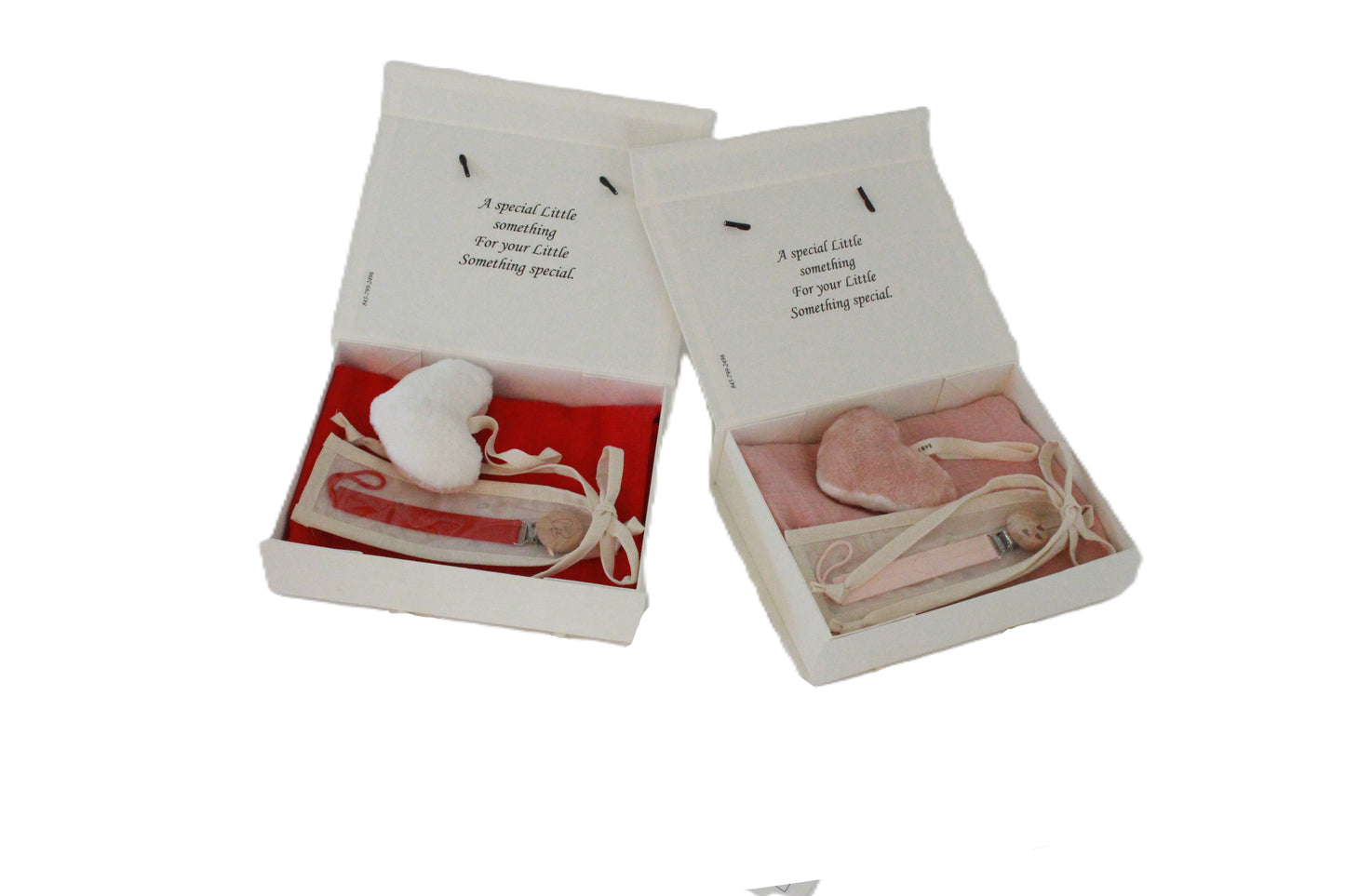 Baby Girl Gift Box Muslin Blanket, silicone Pacifier Clip, Fuzzy  Plushie