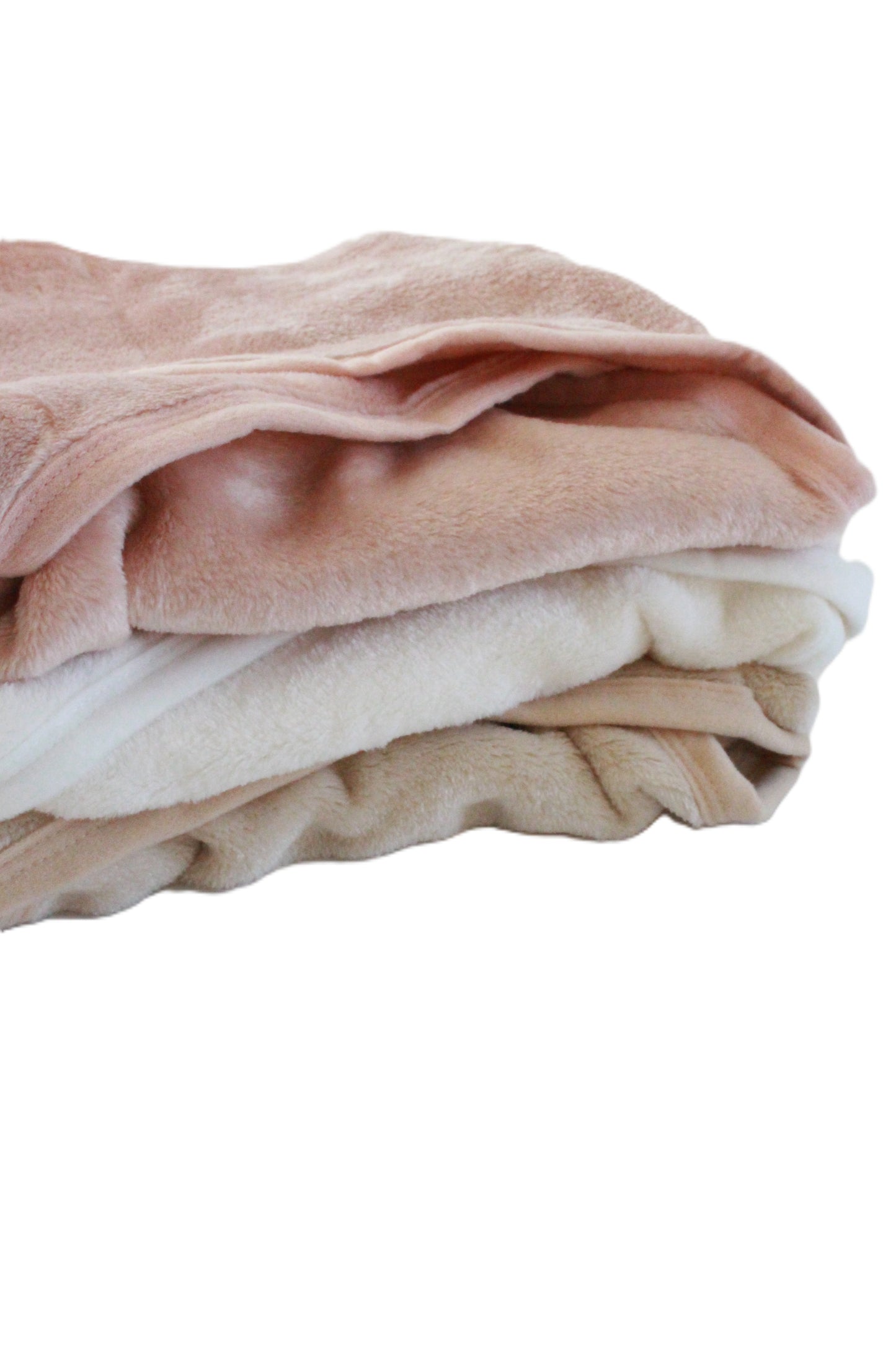 Fuzzy Swaddle wrap blanket with fuzzy pacifier holder set