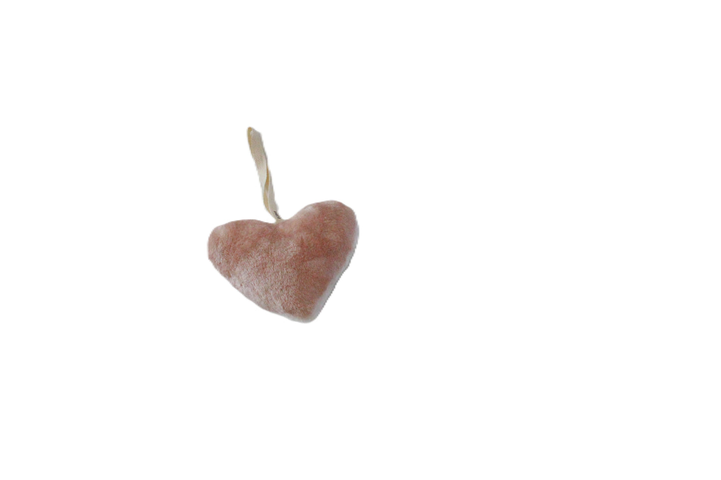 Fuzzy Double sided Heart pacifier holder