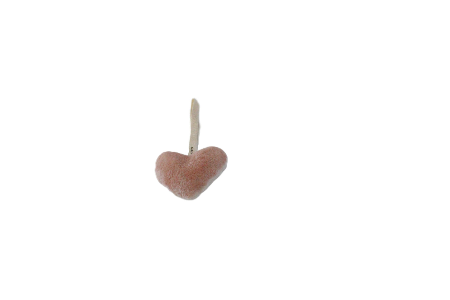 Fuzzy Double sided Heart pacifier holder