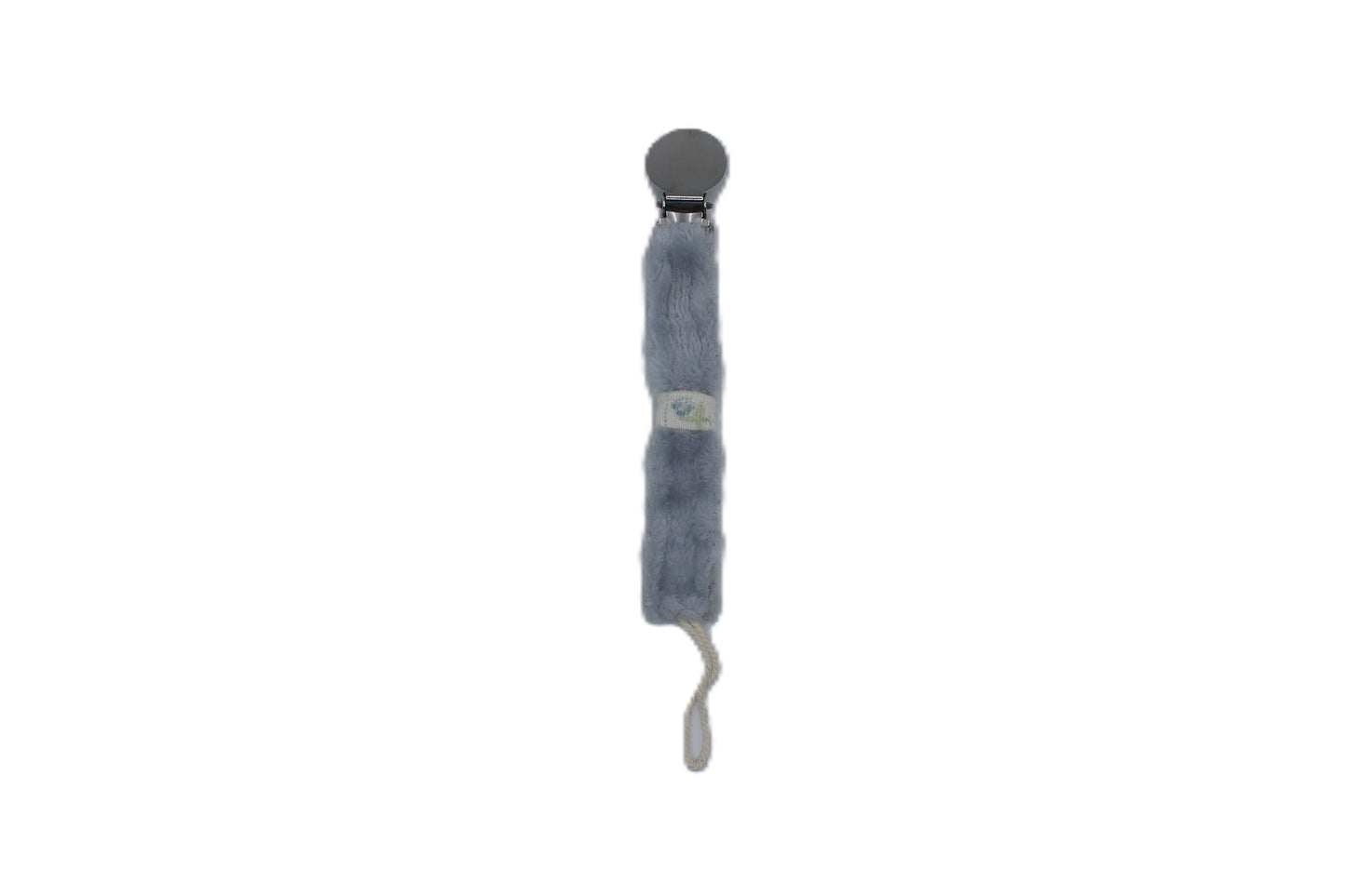 Floral patch  Fuzzy Pacifier Clip