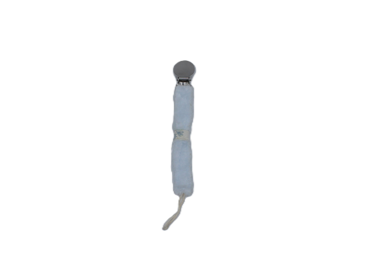 Floral patch  Fuzzy Pacifier Clip