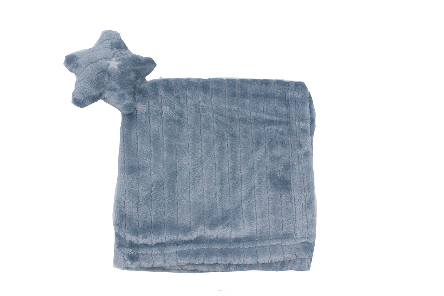 Fuzzy striped star Lovey baby Blanket
