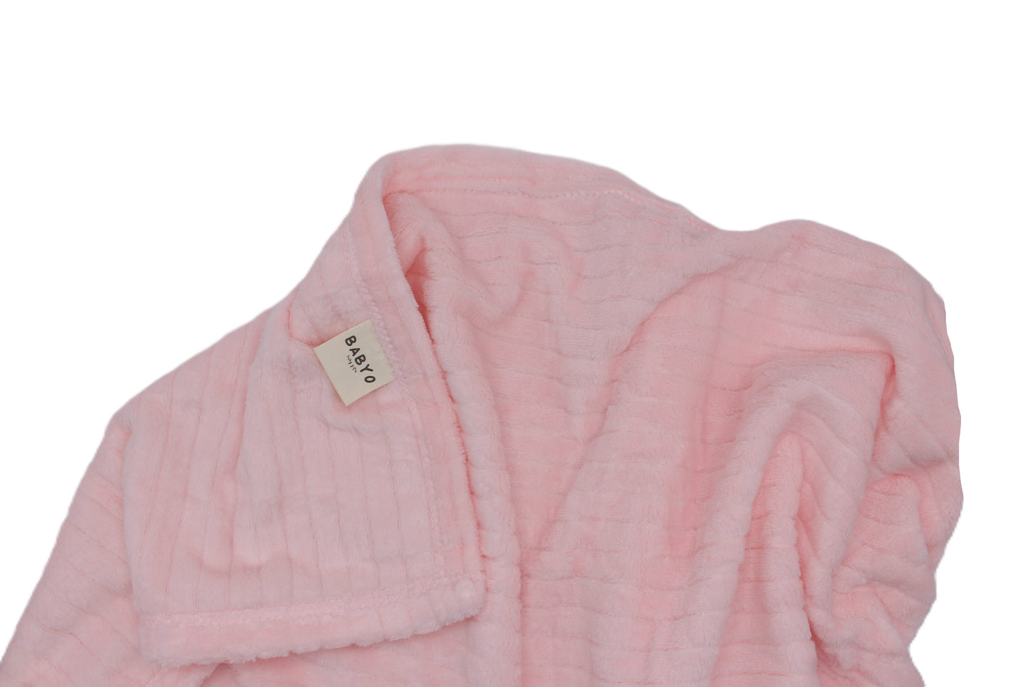 Fuzzy striped cozy baby Blanket