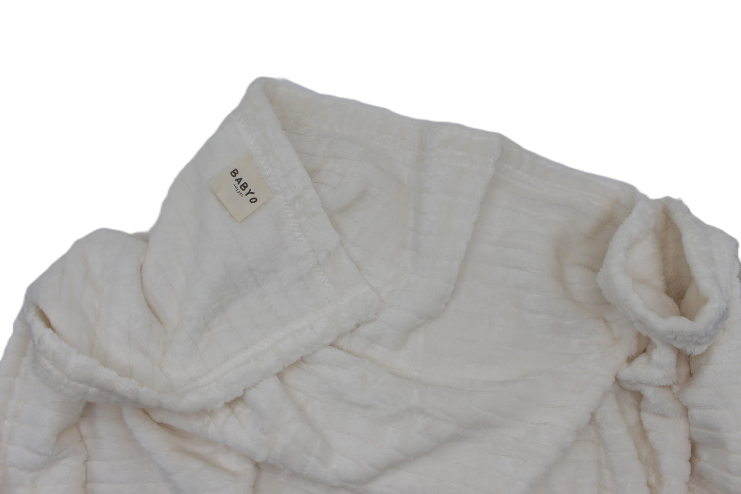 Fuzzy striped cozy baby Blanket