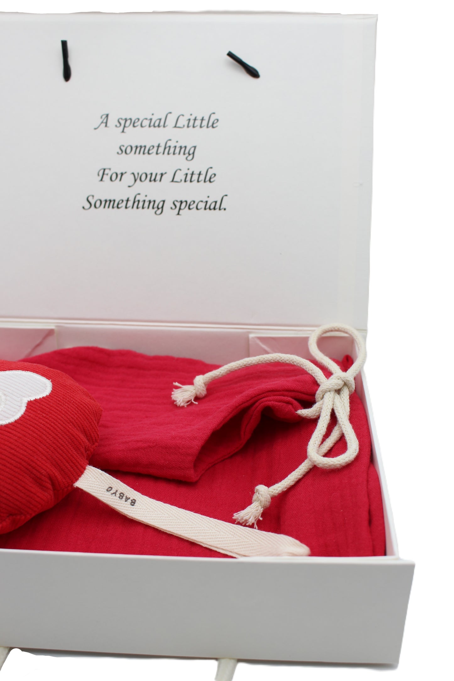 Baby Girl Gift Box  Muslin Blanket and bib ,corduroy plushie