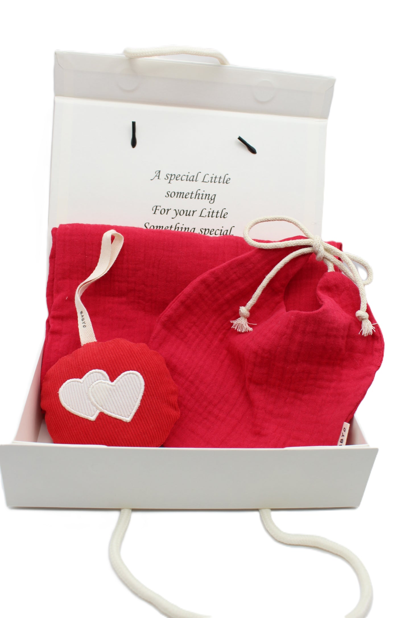 Baby Girl Gift Box  Muslin Blanket and bib ,corduroy plushie