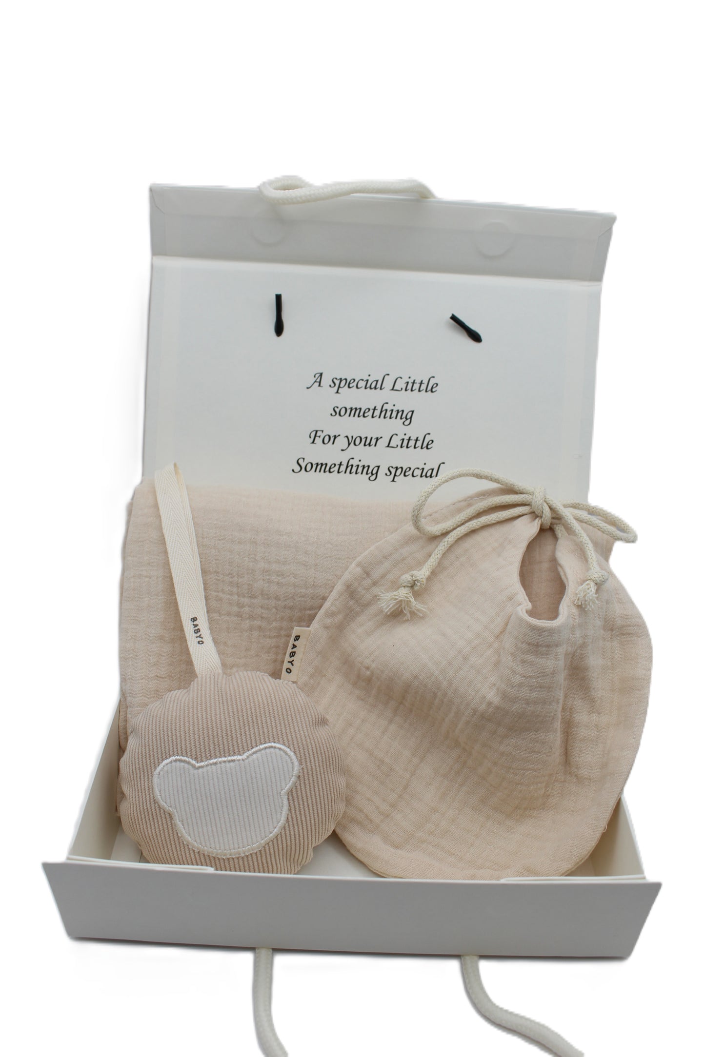 Baby Boy Gift Box Muslin Blanket and bib ,corduroy plushie
