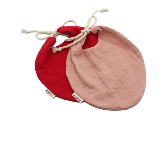 Baby Girl Muslin Bib