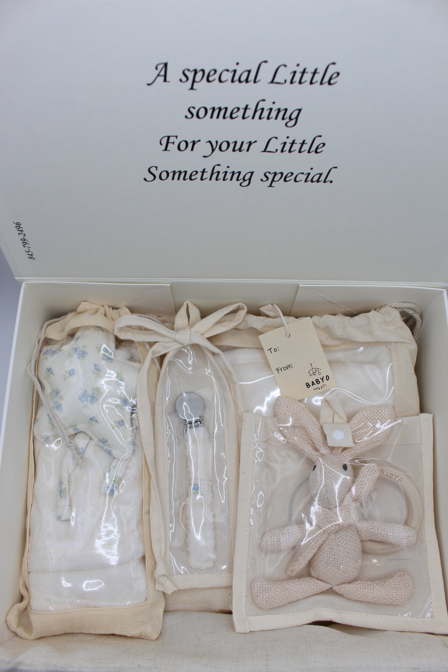 Baby Boy Floral Fuzzy Deluxe Gift Box