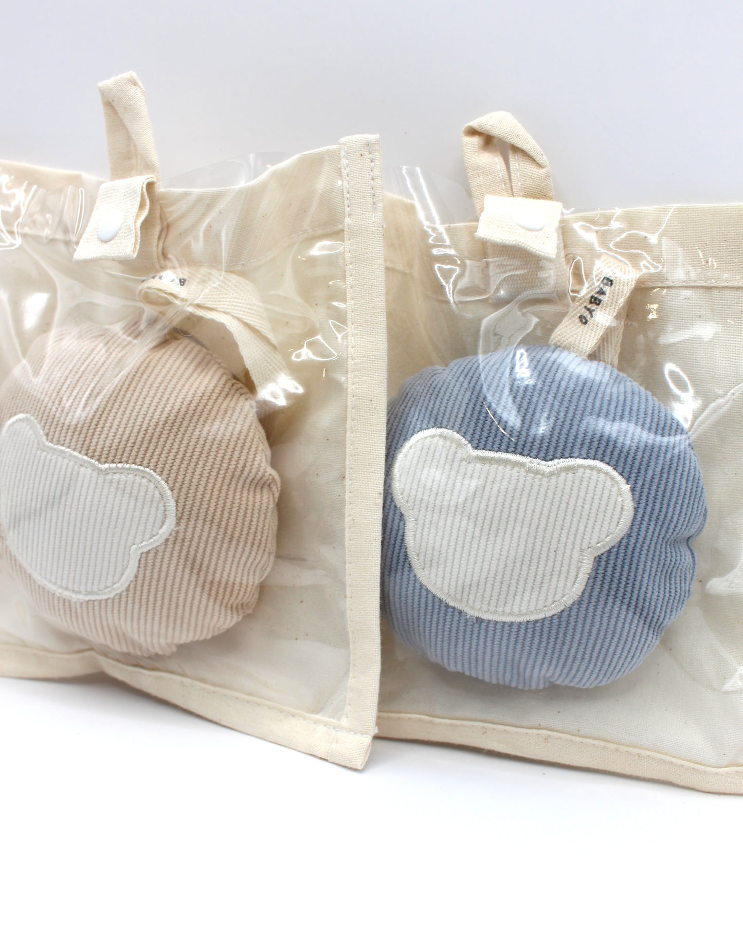 Corduroy Teddy Bear Pacifier Holder-plushies