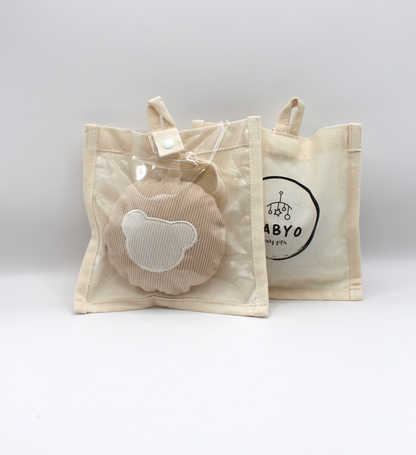 Corduroy Teddy Bear Pacifier Holder-plushies