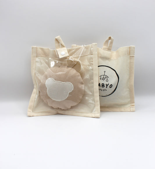 Corduroy Teddy Bear Pacifier Holder-plushies