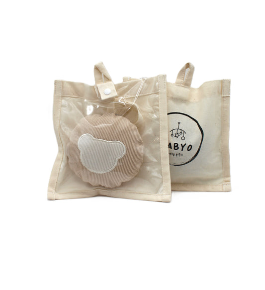 Corduroy Teddy Bear Pacifier Holder-plushies