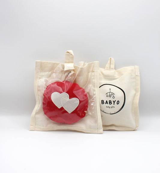 Corduroy Hearts Pacifier Holder-plushies