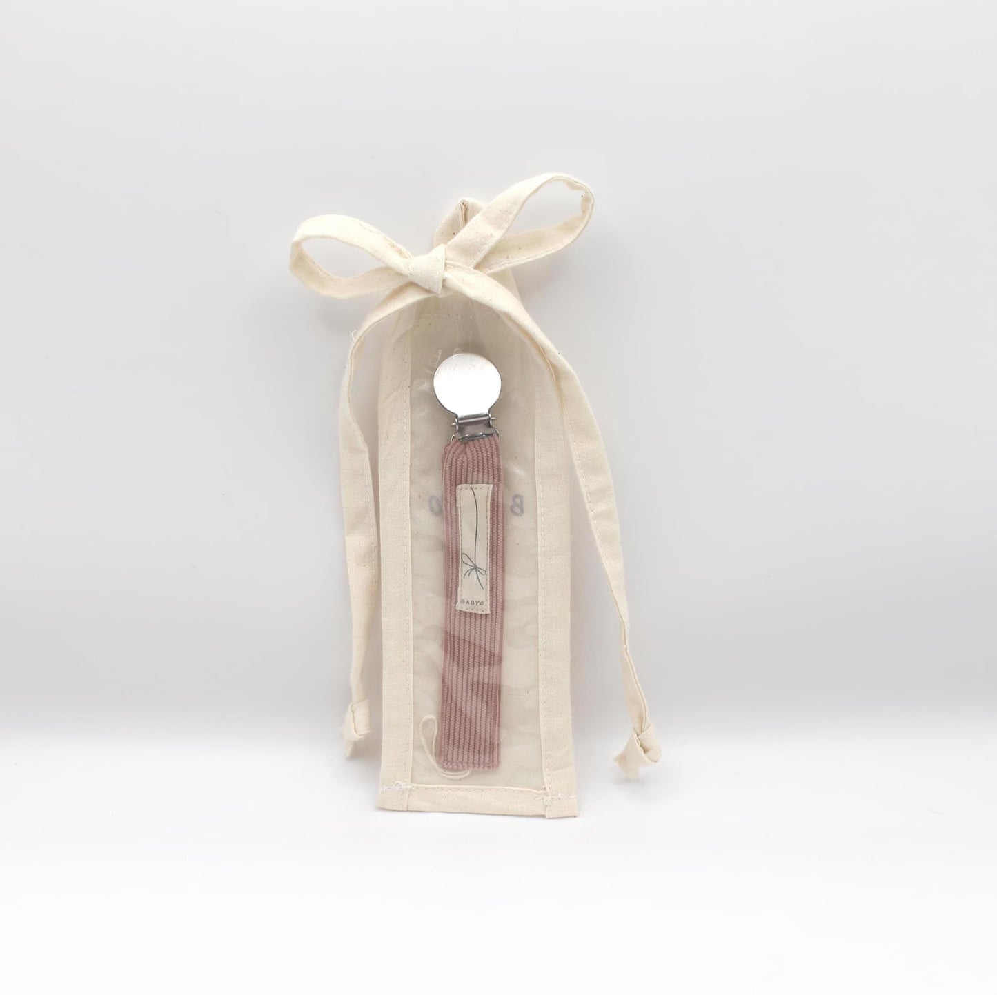 Baby Girl Gift Bag  pacifier clip and Pacifier holder