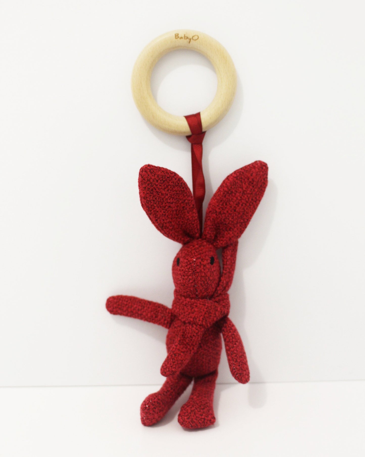 Wooden Teether ring with adorable Bunny gift set