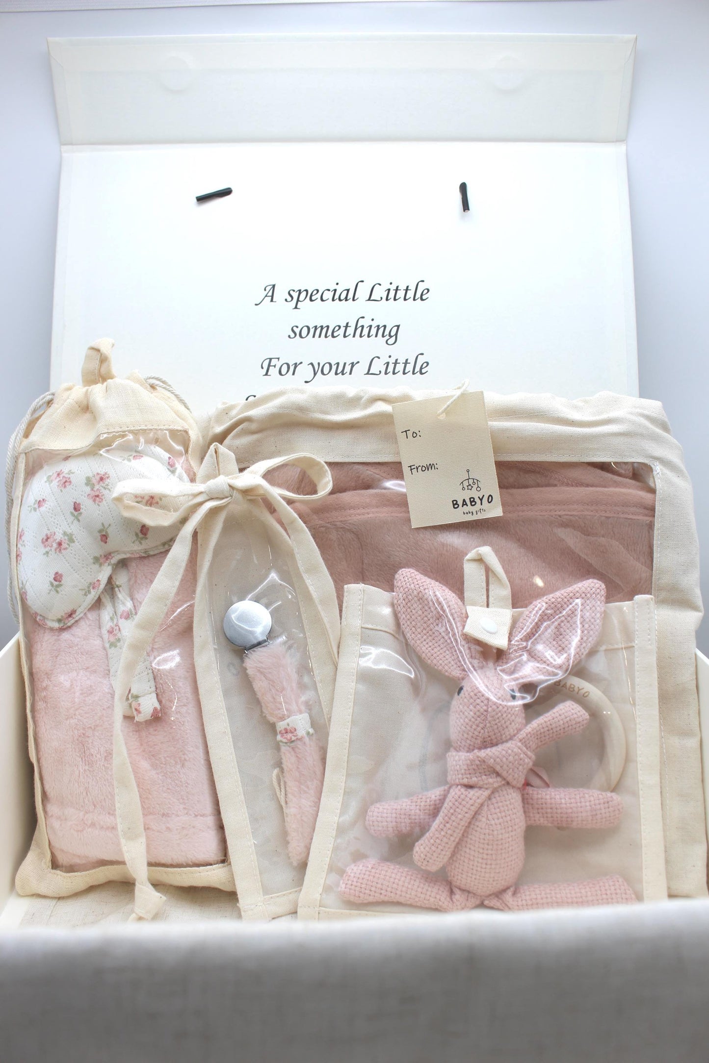 Baby Girl Floral Fuzzy Deluxe Gift Box