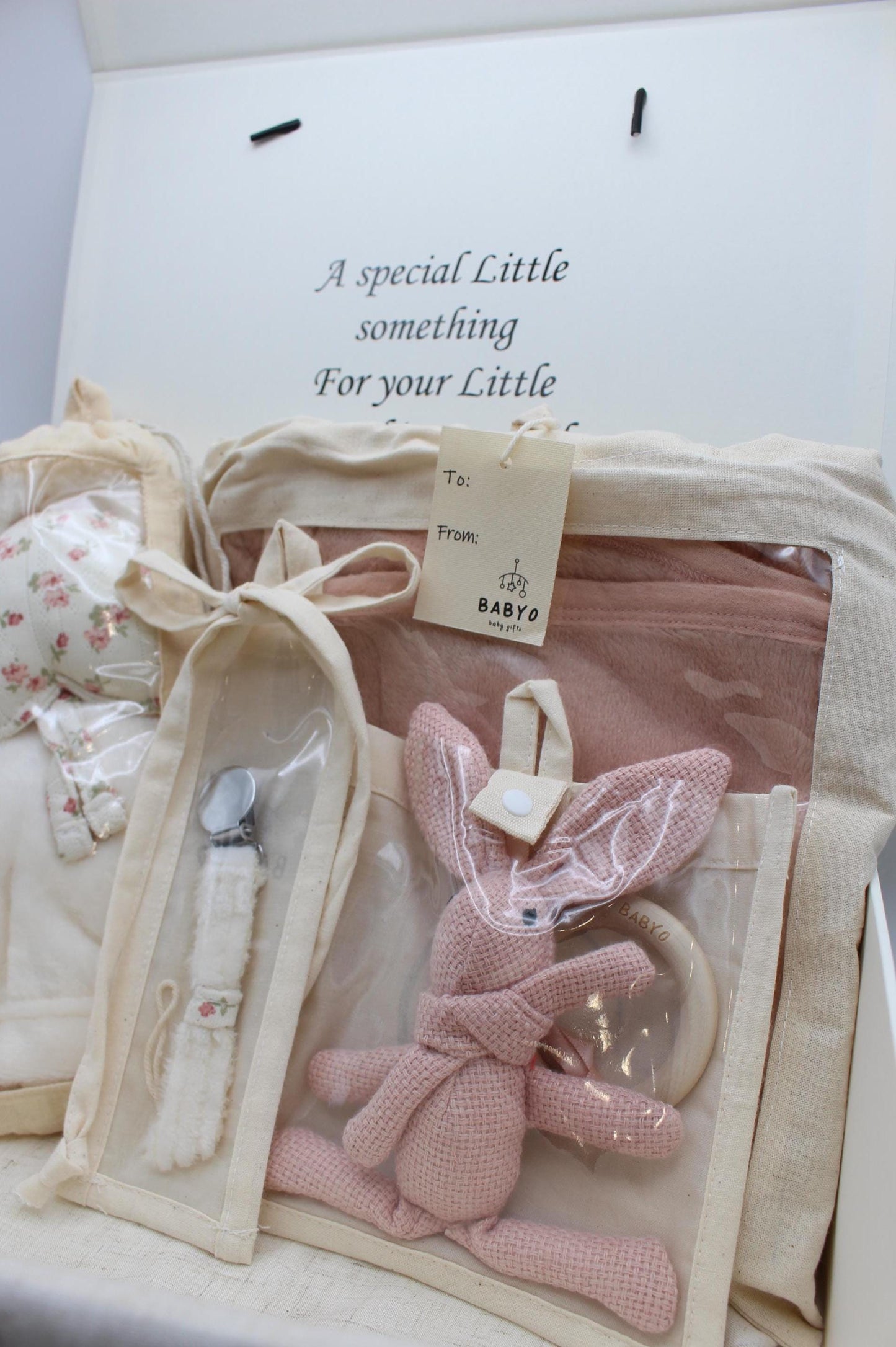 Baby Girl Floral Fuzzy Deluxe Gift Box