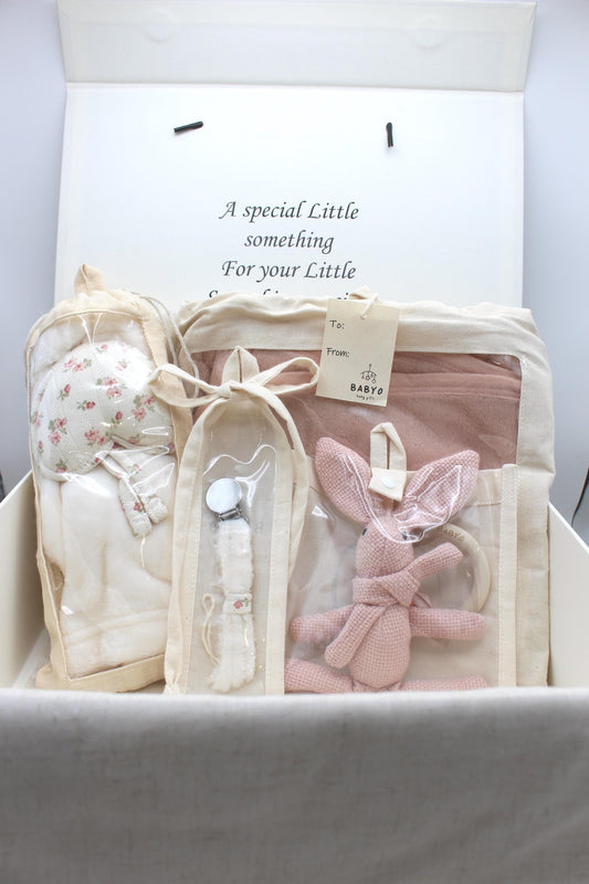 Baby Girl Floral Fuzzy Deluxe Gift Box