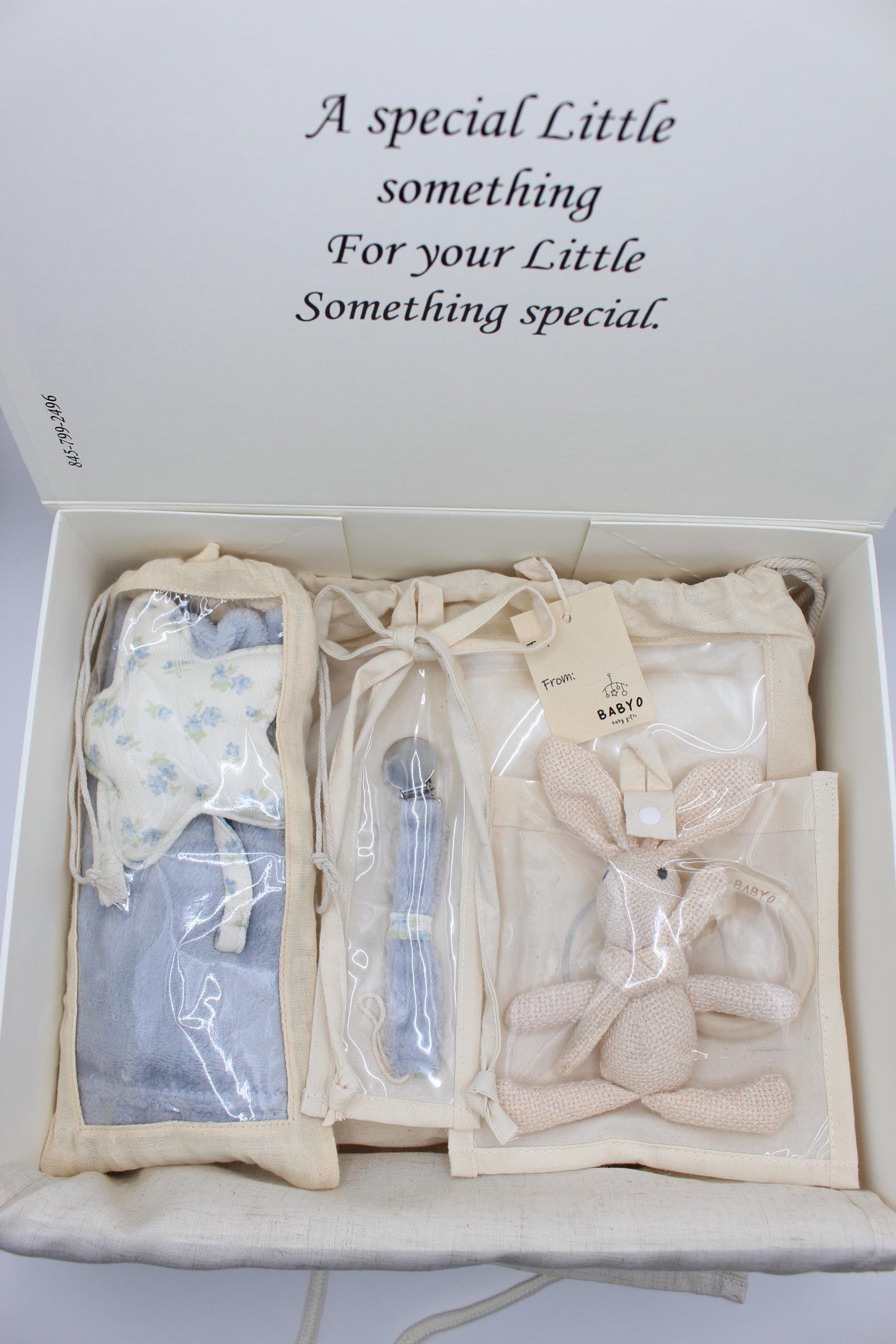 Baby Boy Floral Fuzzy Deluxe Gift Box