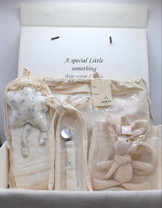 Baby Boy Floral Fuzzy Deluxe Gift Box