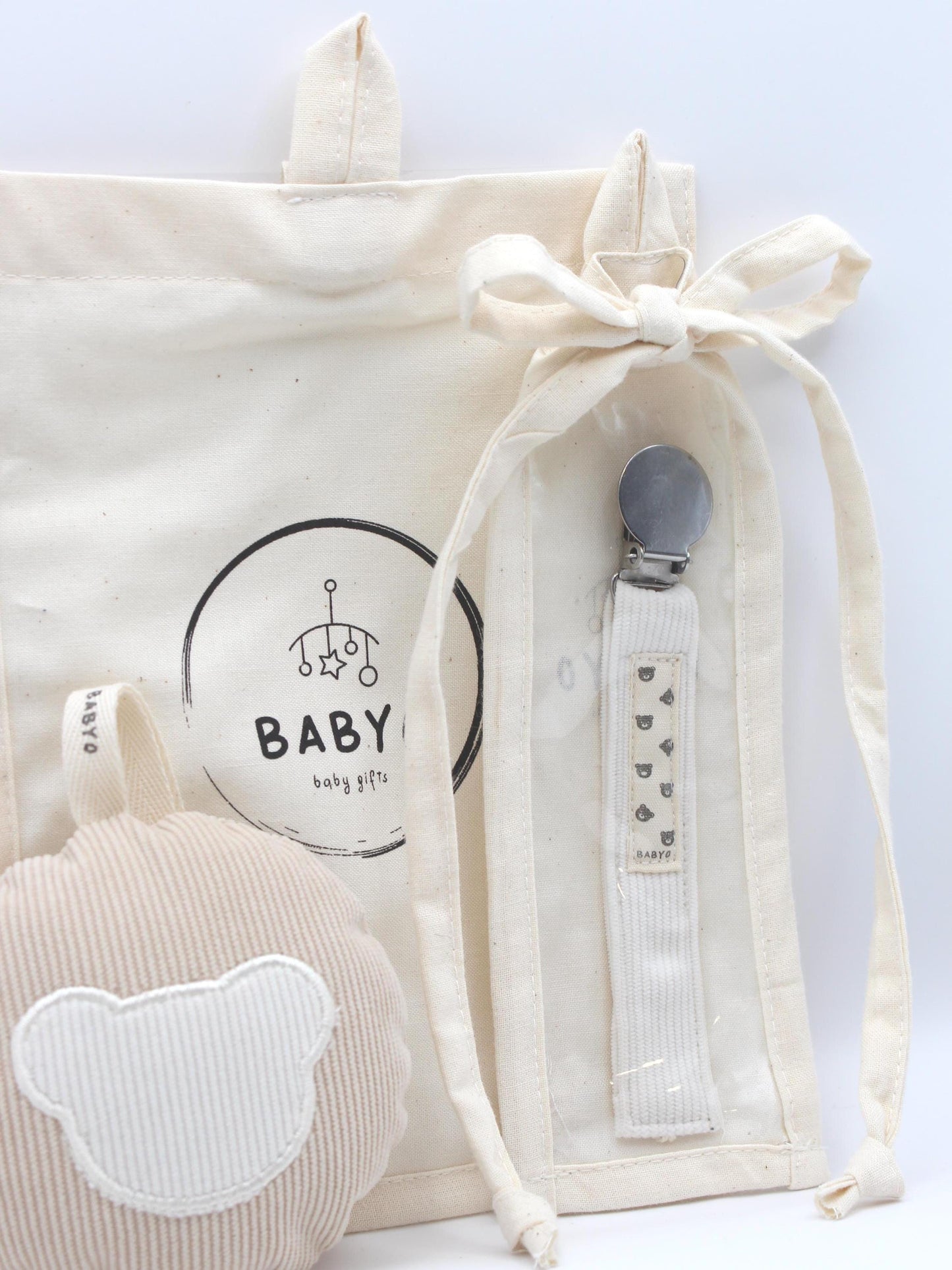 Baby Boy  Gift Bag  pacifier clip and Pacifier holder